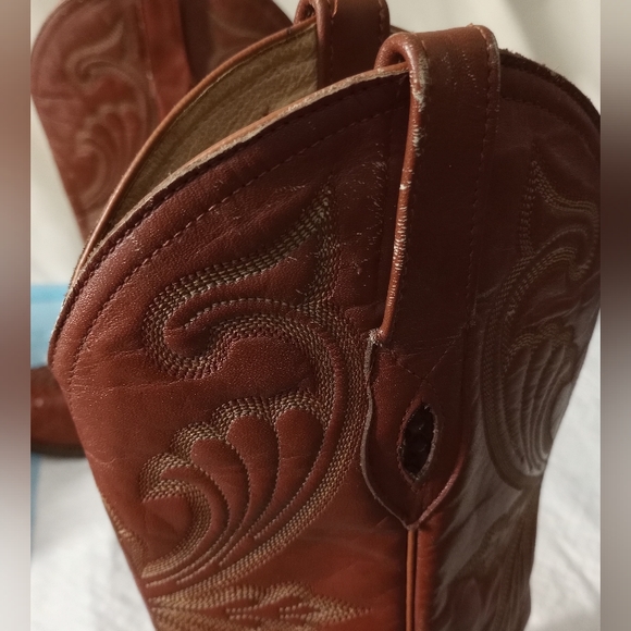 VILLANO BOOTS,COWBOY PYTHON GENUINE Size 6.5EE - Picture 10 of 15